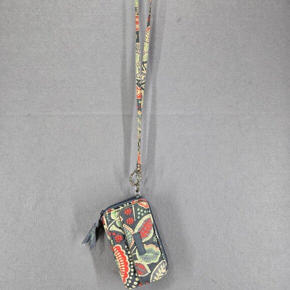 Vera Bradley Wristlet/Wallet, Multicolor, 3 compartment, 3 strap lengths, zipper - Picture 9 of 16